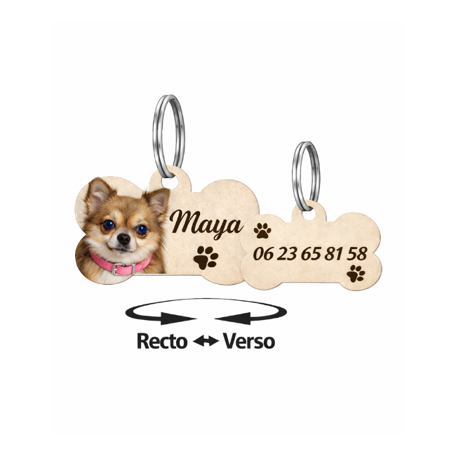 Médaille d’identification personnalisée – Chien