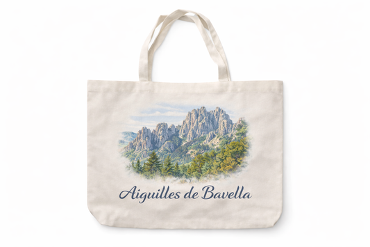 Sac cabas Aiguilles de Bavella — Format 40x30 cm