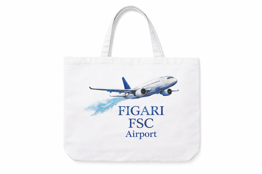 Sac cabas Figari FSC Airport — Format 40x30 cm