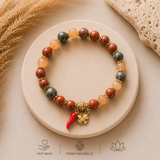 🔥 Bracelet Fortune Solaire — Fait Main