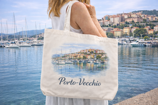 Sac cabas port de Porto-Vecchio — Format 40x30 cm
