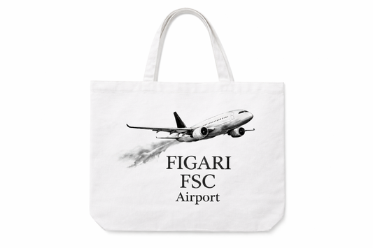 Sac cabas Figari FSC Airport — Format 40x30 cm
